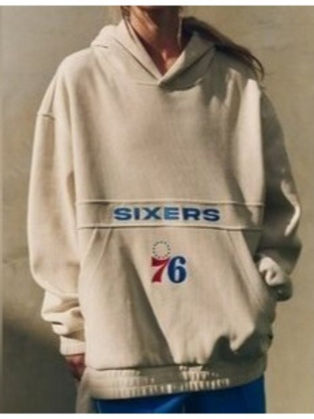 Free People The Wild Collective Sixers Hoodie Vintage Sportswear 90s  Womens XS